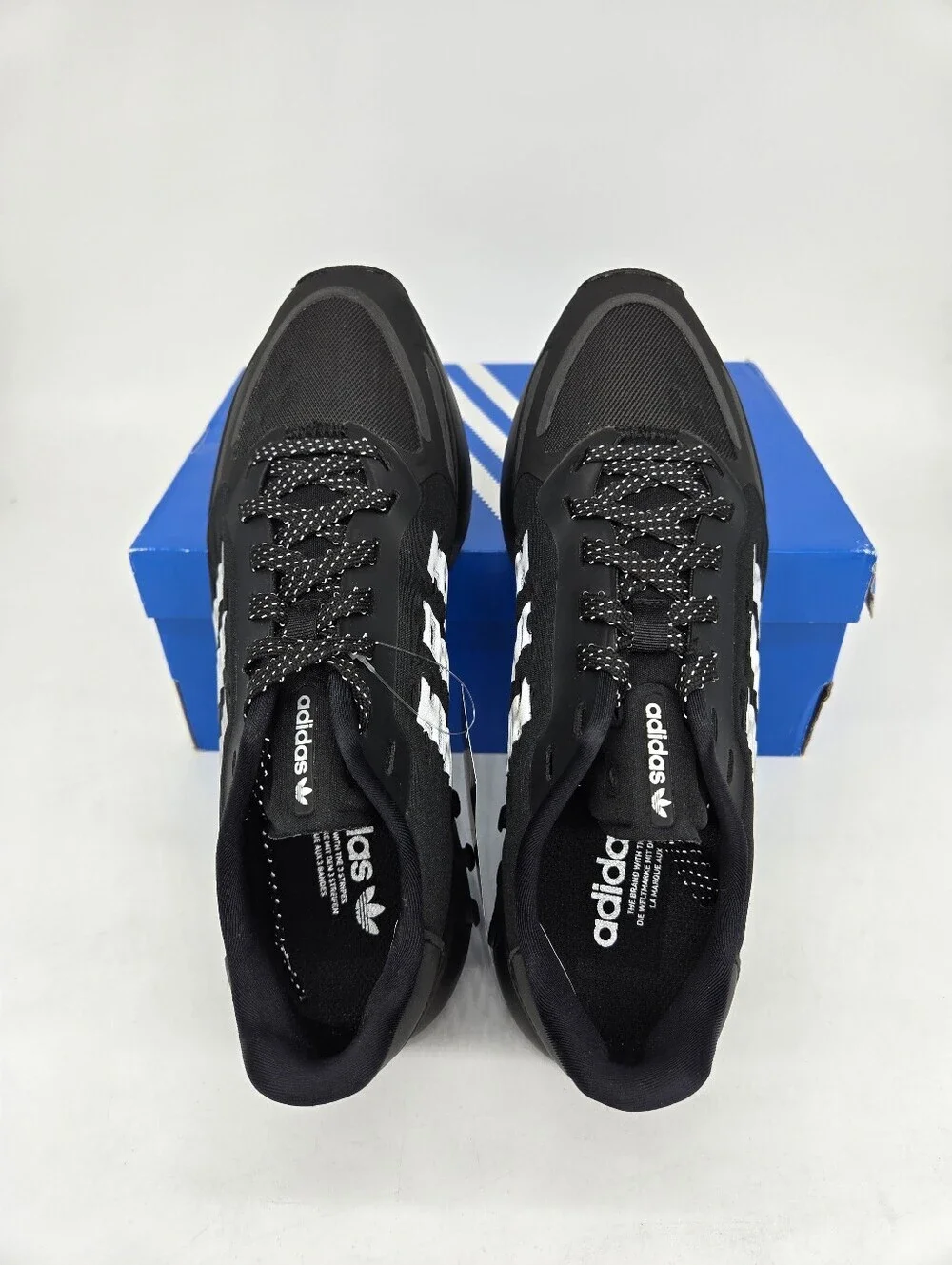 Adidas Men's La Trainer 3 GY7493 Core Black Silver Metallic Shoes Size 10.5